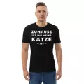BIO HERREN T-SHIRT "ZUHAUSE IST WO MEINE KATZE IST" via SHOMUGO - Dein Brand Store im Online Marktplatz