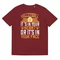 T-Shirt "Volleyball": Volleyball; it’s in your heart or it’s in your face