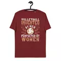 t-shirt "volleyball": volleyball invented by men, perfected by women online kaufen bei shomugo gmbh