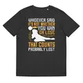 t-shirt "volleyball": whoever said, ‘it’s not whether you win or lose that counts,’ probably lost online kaufen bei shomugo gmbh