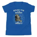 t-shirt "motivation": replace fear of the unknown with curiosity online kaufen bei shomugo gmbh