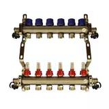 heating circuit manifold floor heating with topmeter - 6 heating circuits online kaufen bei reitbauer haustechnik