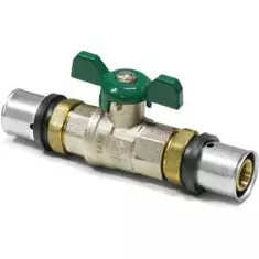 is press ball valve with butterfly handle green 26 x 3,0 mm online kaufen bei reitbauer haustechnik