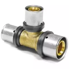 is press-t-piece brass middle red. 63 x 4,5 - 32 x 3,0 - 63 x 4,5 online kaufen bei reitbauer haustechnik