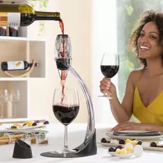 professional wine aerator with tower stand and anti-drip base online kaufen bei shomugo gmbh