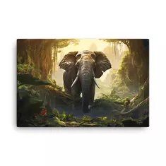exklusiver leinwanddruck: "majestätische elefant im dschungel online kaufen bei shomugo gmbh