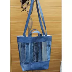 denim chic: our stylish upcycling masterpiece - the upcycled denim bag with character online kaufen bei ankrela "andrea's kreativ laden"