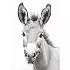 faszinierende digitale donkey-illustration: perfekt für druck und bildschirm! online kaufen bei ronny kühn