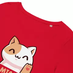 organic ladies t-shirt "miau" online kaufen bei shomugo gmbh