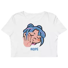 ORGANIC COTTON BELLY TOP "NOPE"