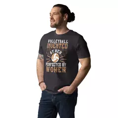 t-shirt "volleyball": volleyball invented by men, perfected by women online kaufen bei alle anbieter