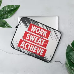 laptoptasche: work, sweat, achieve online kaufen bei alle anbieter