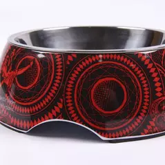 ac/dc design food bowl - feed your dog in style! online kaufen bei shomugo gmbh