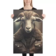 cool sheep, bild auf leinwand (91x61x3,8cm) - fertig zum aufhängen online kaufen bei alle anbieter
