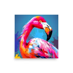 flamingo poster | pop art poster | wall art poster - 5 verschiedene größen online kaufen bei alle anbieter