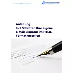 create your own html email signature in 5 steps - free download online kaufen bei all vendors