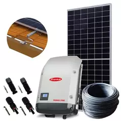PHOTOVOLTAIC COMPLETE SET 3,74 KWP 3-PHASE WITH FRONIUS SYMO LIGHT (11 MODULES) FOR TILED ROOF