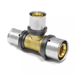 is press-t-piece brass middle red. 26 x 3,0 - 16 x 2,0 - 26 x 3,0 online kaufen bei reitbauer haustechnik