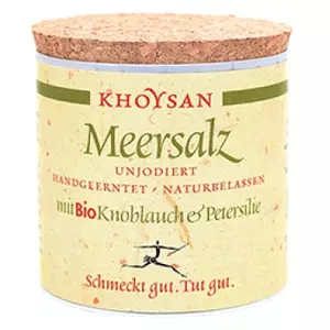 khoysan premium bio-kräutersalz: natürliches knoblauch-petersilie meersalz - handverlesen & sonnengetrocknet, 200g online kaufen bei austriavital
