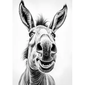 faszinierende digitale donkey-illustration: perfekt für druck und bildschirm! [clone] [clone] online kaufen bei ronny kühn