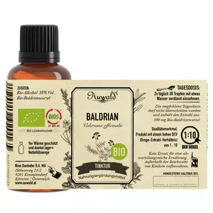 valerian organic tincture 30 ml online kaufen bei austriavital