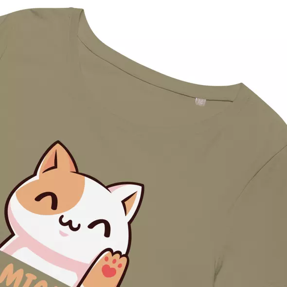 bio damen t-shirt "miau" online kaufen bei shomugo gmbh