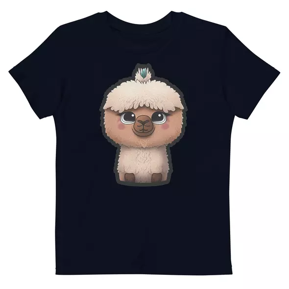 Bio-Baumwoll-T-Shirt für Kinder - Lama