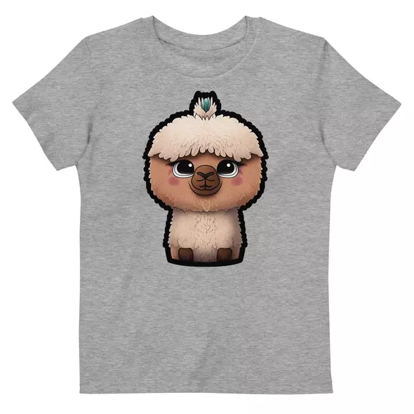 Bio-Baumwoll-T-Shirt für Kinder - Lama