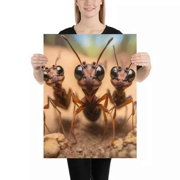 Poster Ameisen Selfie