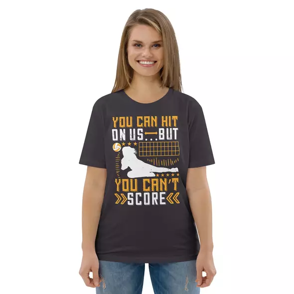 t-shirt "volleyball": you can hit on us …but you can’t score online kaufen bei shomugo gmbh