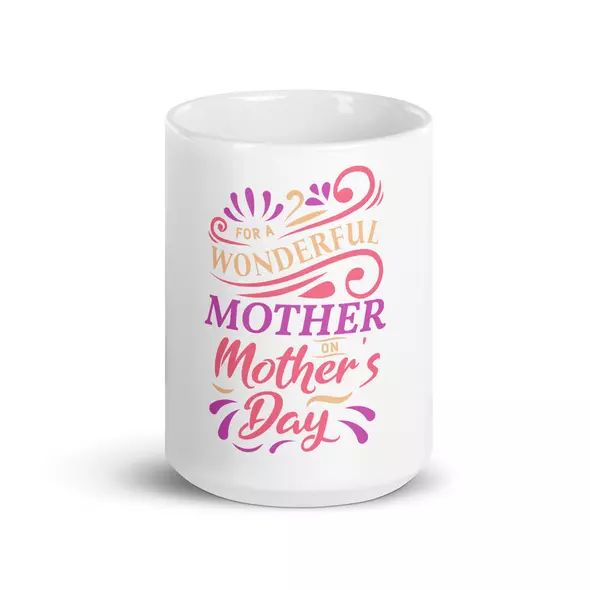kaffeetasse "for a wonderful mother on mother's day" online kaufen bei shomugo gmbh