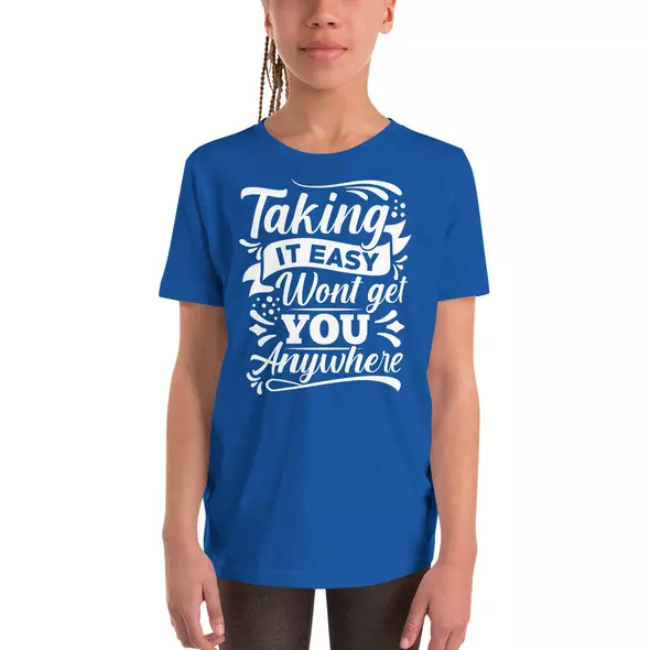 t-shirt "motivation": taking it easy wont get you anywhere online kaufen bei shomugo gmbh