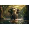 digitaler download: majestätischer elefant im sonnenlicht des thailändischen regenwalds online kaufen bei alle anbieter